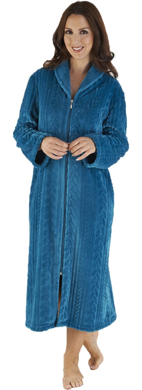 full length zipped dressing gowns ladies.